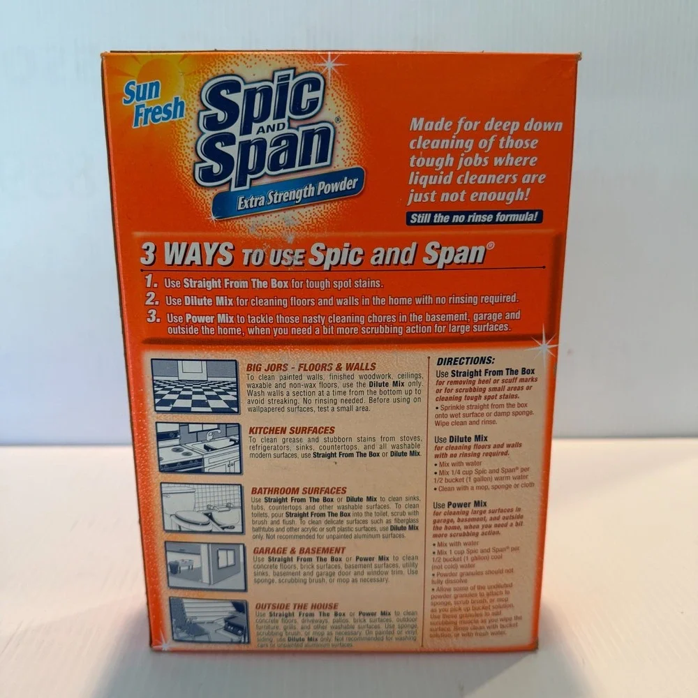 Spic And Span All Purpose Cleaner Extra Strength Powder Sun Fresh 27oz